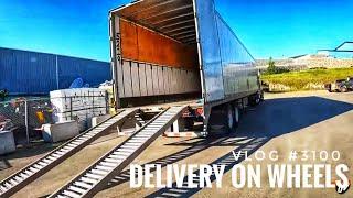 DELIVERY ON WHEELS | My Trucking Life  | Vlog #3100