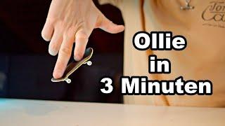 How to Ollie A Fingerboard in 3 Minutes (EASY!)