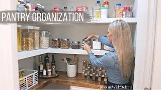 Pantry Organization // DIY Pantry Makeover  | HomeWithStefani