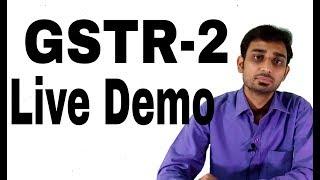 GSTR-2 Return  Live Demo | How to filL GSTR-2 ,INPUT TAX CREDIT & INWARDSUPPLIES BY CA GOURAV GROVER