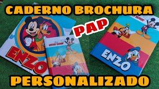 Como personalizar caderno brochura| Erik'artes