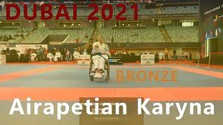 World championship. Dubai 2021. Airapetian Karyna. Wheelchair user female K30