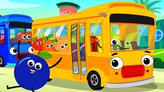 Fruits Wheels On The Bus + More Kindergarten Rhymes and Kids Songs