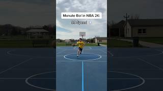 Manute Bol in Real Life VS in NBA 2K  #basketball #shorts