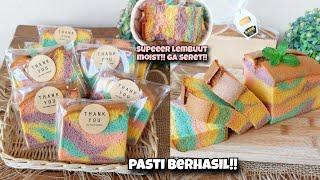 TIPS berhasil CHIFFON CAKE UNICORN!! HASILNYA TINGGI, CANTIK, LEMBUT, MOIST, GA SERET!!