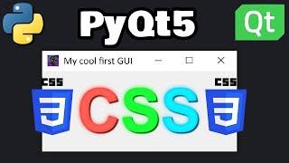 Python PyQt5 add CSS-like properties easy! 