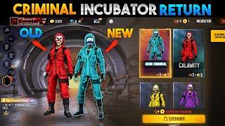 Red Criminal Bundle Return Event ll Free Fire New Top Criminal Neon Bundle llTop Criminal Incubator