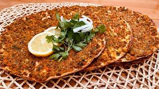 Hazır Lavaştan EFSANE FIRINDA LAHMACUN Tarifi  Bir Tane asla Yetmeyecek‼