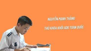 Nguyễn Mạnh Thắng – Thủ khoa khối A00 toàn quốc