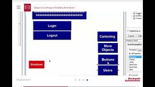 FactoryTalk View ME Visibility animation