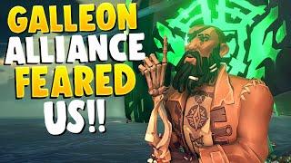 This 3 GALLEON ALLIANCE FEARED OUR SLOOP!(Sea of Thieves)