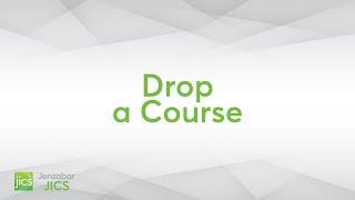 Jenzabar One Campus Portal - Drop a Course