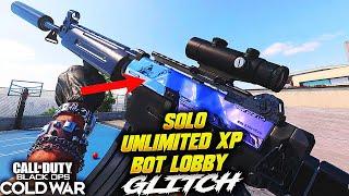 *NEW* COLD WAR SOLO BOT LOBBY INSTANT CAMO UNLIMITIED XP AFTER PATCH GLITCH!