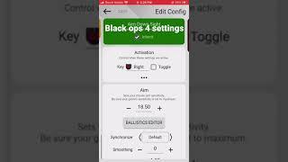 BEST XIM SETTINGS FOR BLACK OPS 4