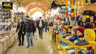 Iran Market Tour [4k60fps]- naqsh-i jahan bazaar of Isfahan