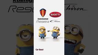Koenigsegg Regera VS Bugatti Chiron minions style funny#trending #tiktok #status #funny #foryou#fyp