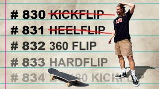 I Tried to Land 1,000 DIFFERENT Skate Tricks ( World Record )