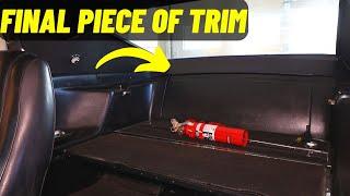 Installing The Final Rear Trim Panel on the 1969 Mustang - Fold Down Back Seat