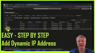 EASY TUTORIAL! Add a Dynamic Public IP Address To An Azure VM