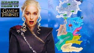 GAME OF THRONES MOD GAMEPLAY! HEARTS OF IRON 4: HEARTS OF ICE AND FIRE MOD!