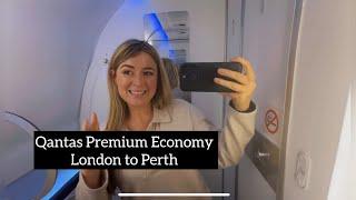 London Heathrow to Perth Australia on Qantas Premium Economy