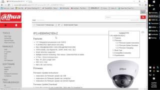 how to find firmware on Dahuawiki.com