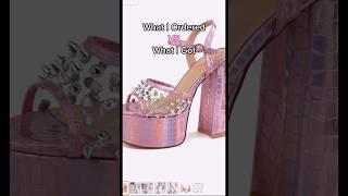 What I ordered vs what I got | Summer heels #shorts #summerfashion2023 #heels #platformheels #shoes