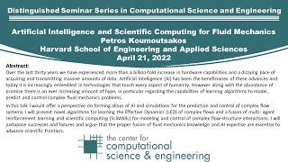 Distinguished Seminar in Computational Science and Engineering: Petros Koumoutsakos, 4/21/22