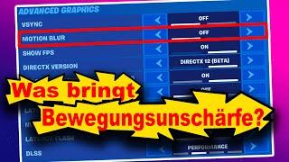 Was macht BEWEGUNGSUNSCHÄRFE [aka. Motionblur]|Fortnite Tipps & Tricks| Deutsch