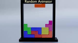 Animated Tetris v3 | Blender | Random animator