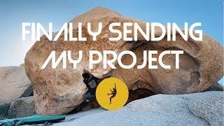 Finally Sent My Longest Project!!! Pigpen V4 (6B+) - Joshua Tree