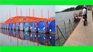 The first floating bridge in Bangladesh