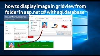 How To Display Images From Folder | Path Stored SQL Database to Gridview ASP.Net C#