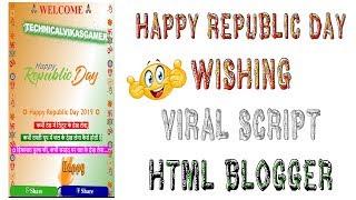 Free Download Html Republic Day Wishing Script ! Whatsapp Viral Script