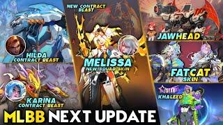 MELISSA NEW LIMITED SKIN (CAN TRANSFORM) | FATCAT SQUAD SKIN | JAWHEAD MECHA SKIN - MLBB #whatsnext