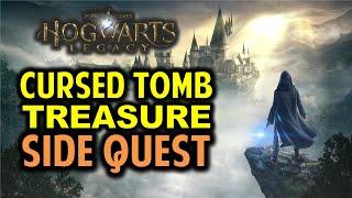 Cursed Tomb Treasure | Locked Chest & Mysterious Map Fragment Treasure Location | Hogwarts Legacy