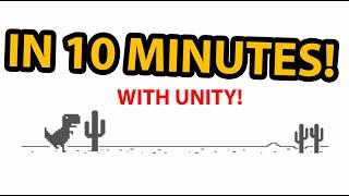 I Made Chrome's Dinosaur Game in 10 MINUTES! - Unity