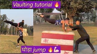 Vaulting tutorial  घोड़ा jump best basic  || APTC || #vaulting_jump