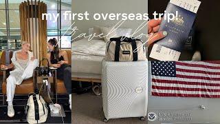 PREP FOR MY FIRST OVERSEAS TRIP ️ travel with me to USA  | Ellie Kate