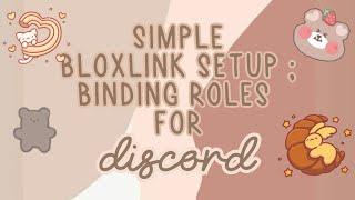  ; simple bloxlink binding : for roles