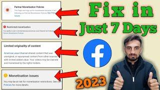 How To Fix Facebook Partner Monetization Policy Issues 2023