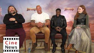 Jumanji: The Next Level – Interview: Dwayne Johnson, Karen Gillan, Kevin Hart, Jack Black