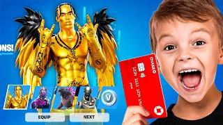 Upgrading A Poor 9 Year Olds Fortnite Account For 24 Hours!