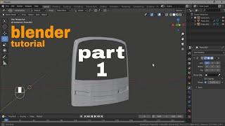 blender bus modeling tutorial part1