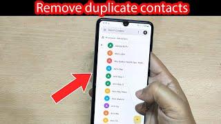 How to delete duplicate contacts on Google contacts