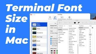 How to Change Terminal Font Size in Mac | increase Text Size in Terminal