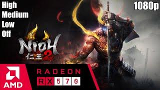 Nioh 2 - RX 570 | 1080p | - High - Medium - Low - Off