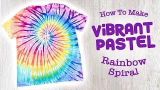 HOW TO Tie-Dye A Vibrant Pastel Rainbow Spiral