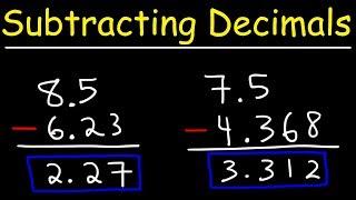 Subtracting Decimals - Keeping It Simple!