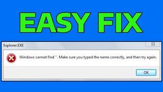 How To Fix Windows Cannot Find Setup.Exe Make Sure You Typed the Name Correctly and Then Try Again